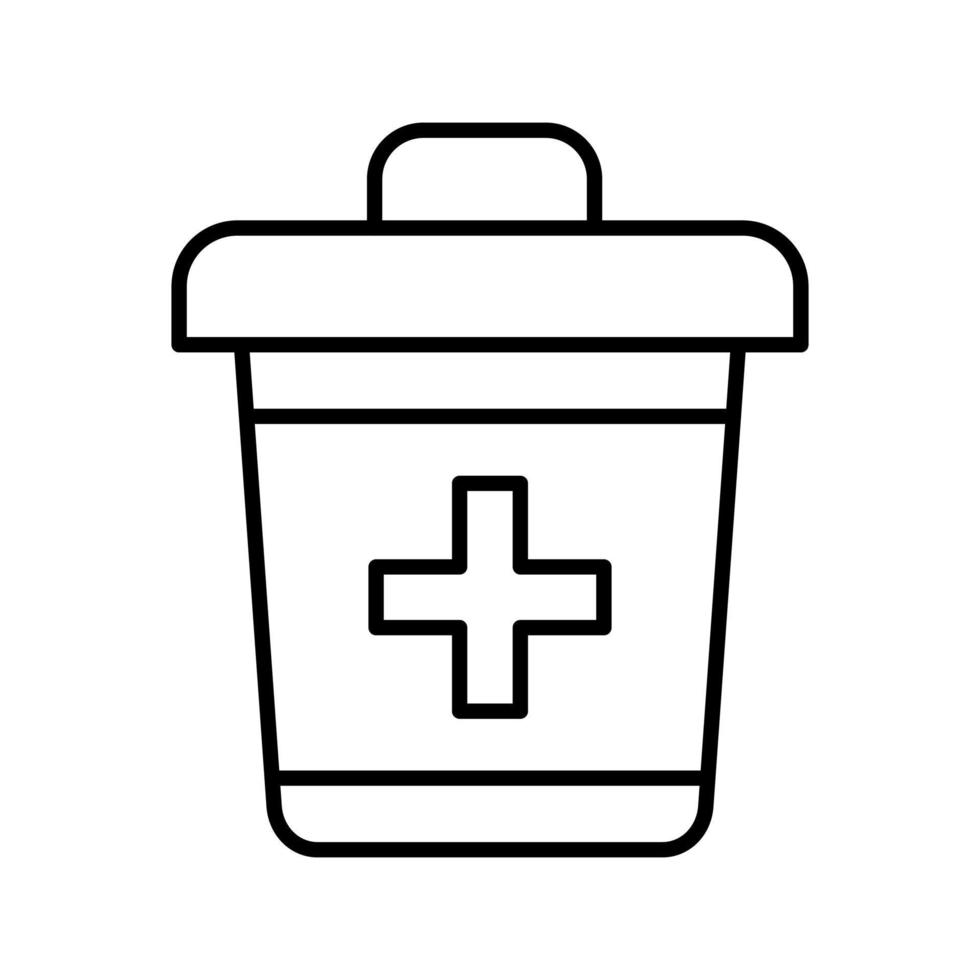 vuilnisbak vector pictogram