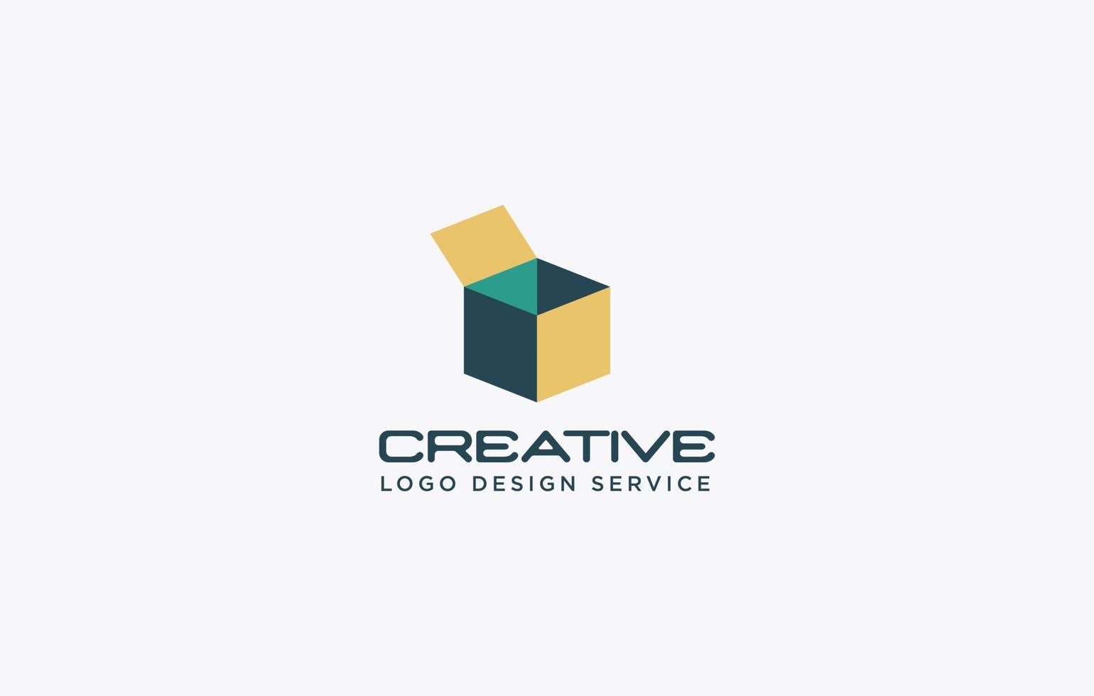 doos logo of kleurrijk doos logo vector