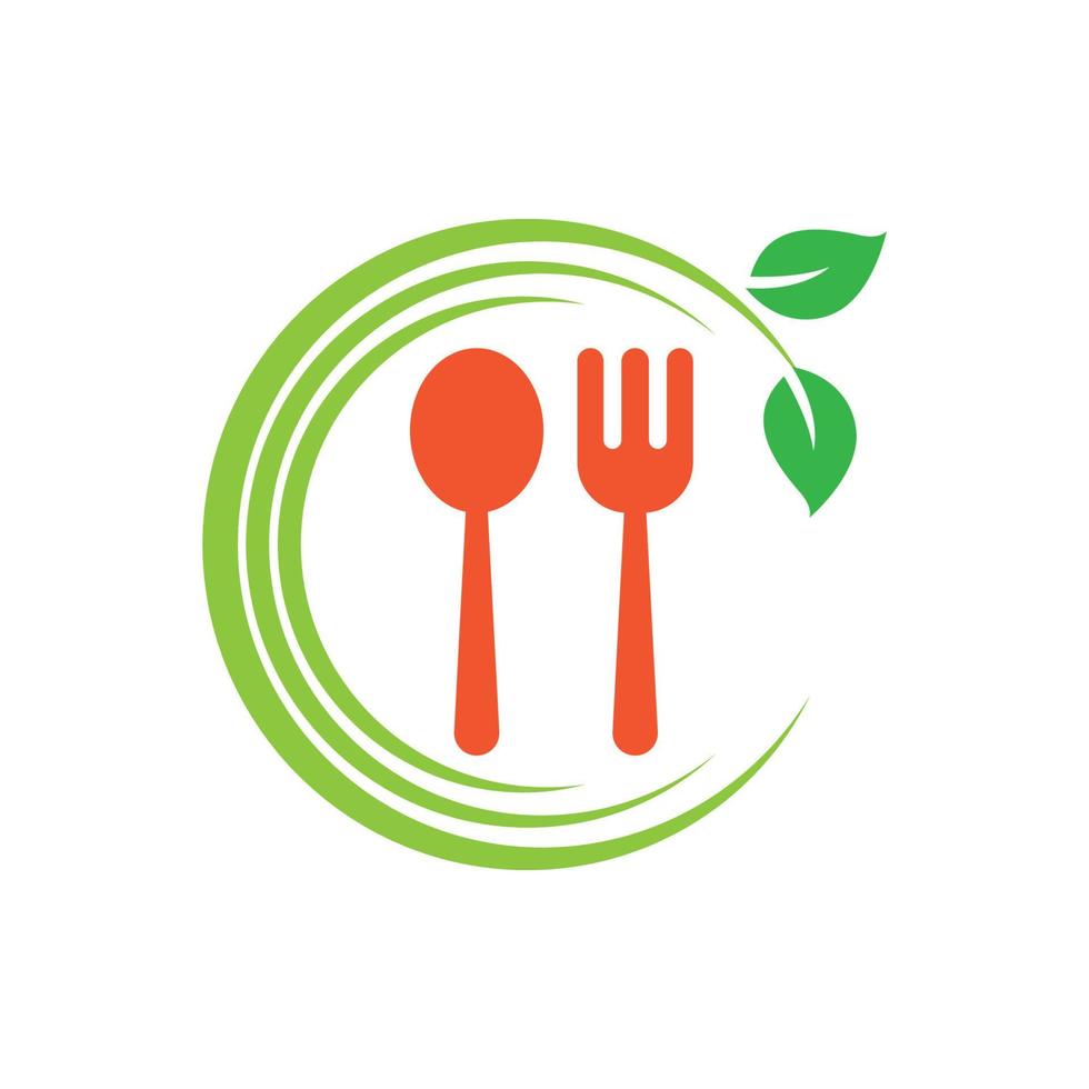 logo-afbeeldingen voor vegetarisch eten vector