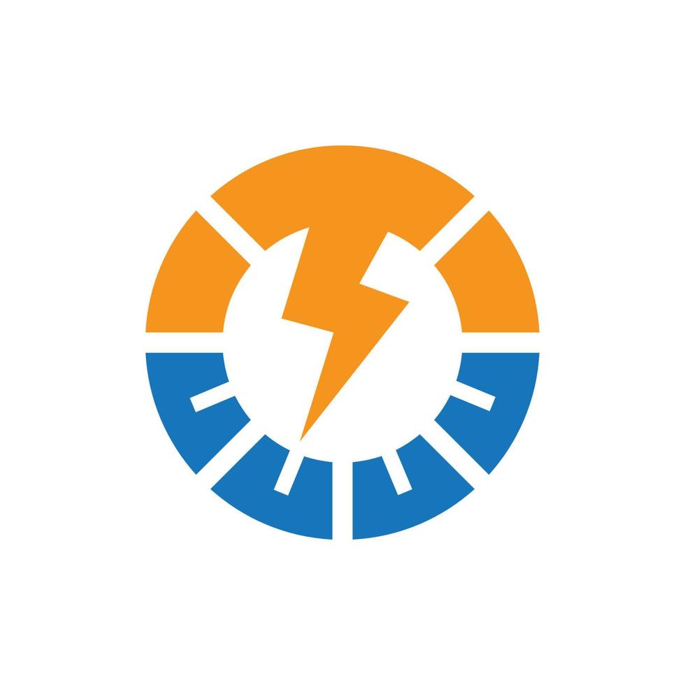 zonne- tech logo sjabloon vector