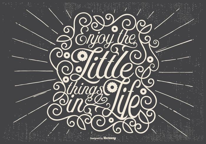 Inspirational Retro Typographic Illustration vector