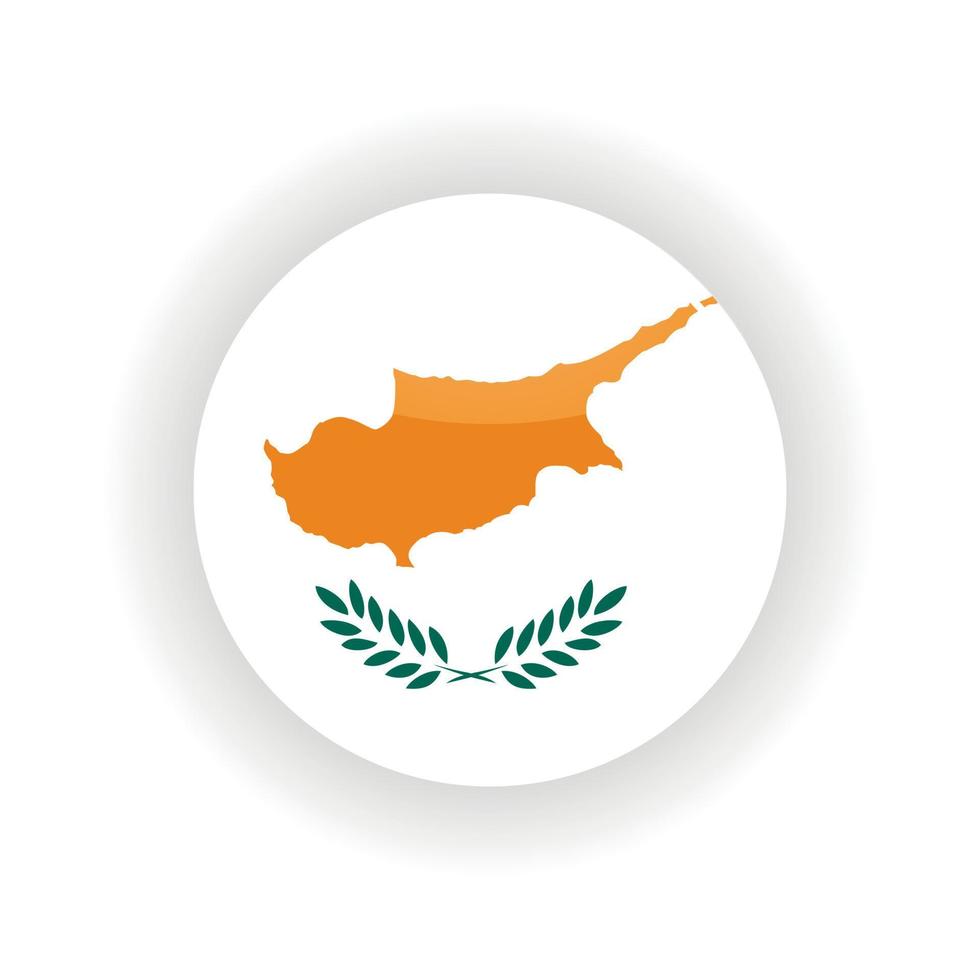 Cyprus icoon cirkel vector