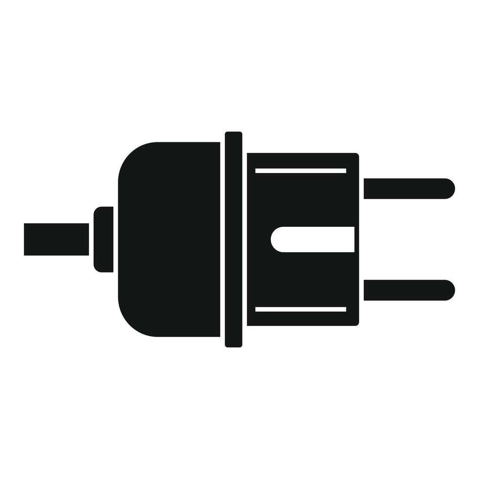 elektrisch plug icoon, gemakkelijk stijl vector