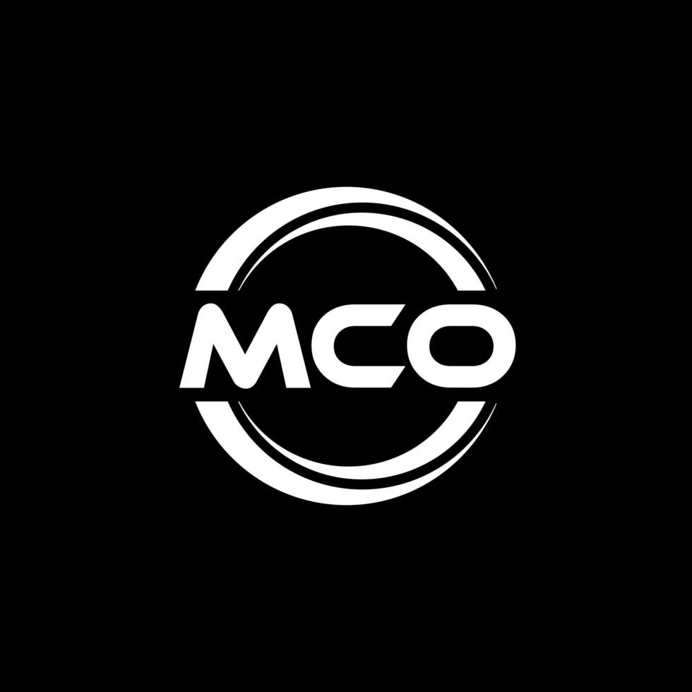 mco brief logo ontwerp in illustratie. vector logo, schoonschrift ontwerpen voor logo, poster, uitnodiging, enz.