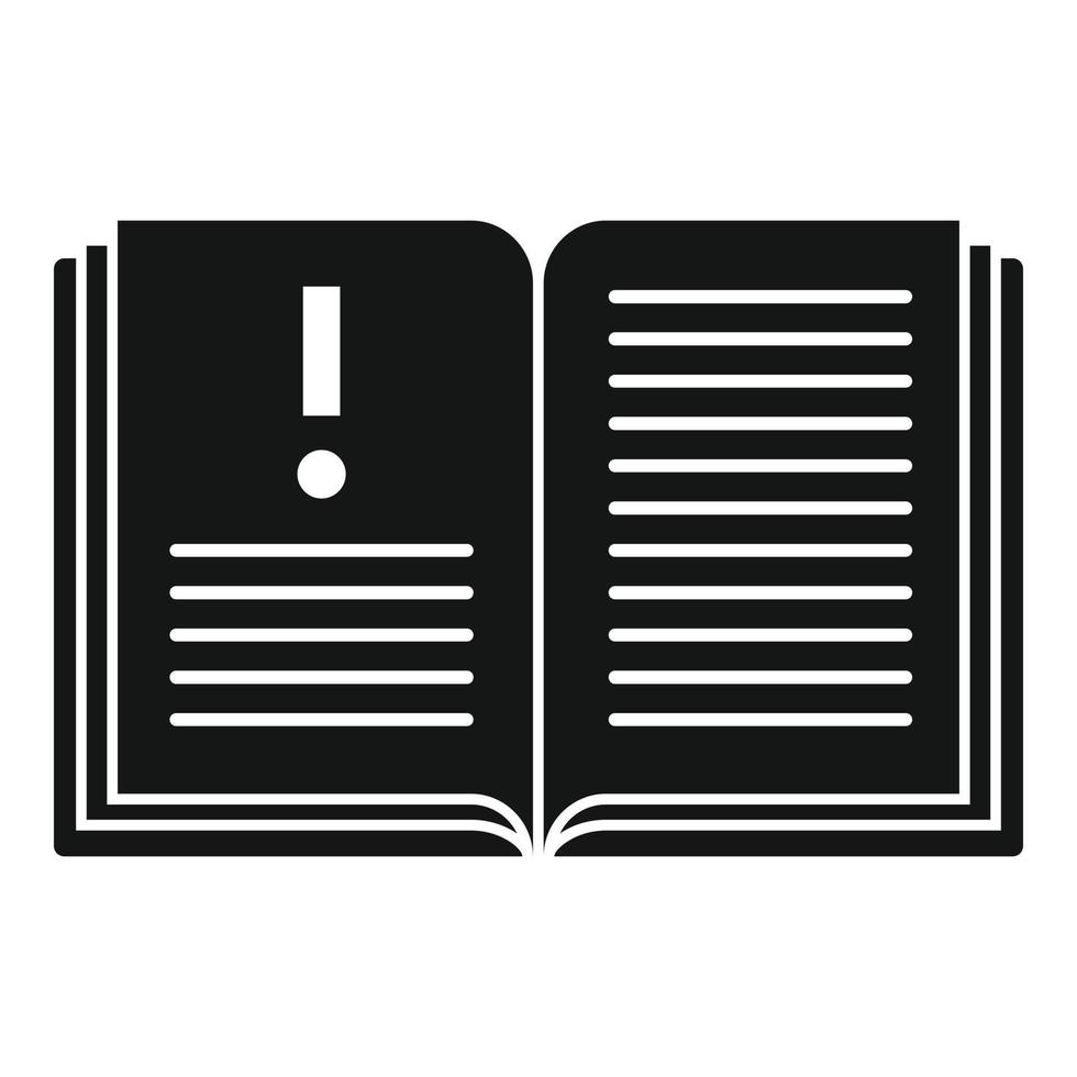 Open innovatie boek icoon, gemakkelijk stijl vector