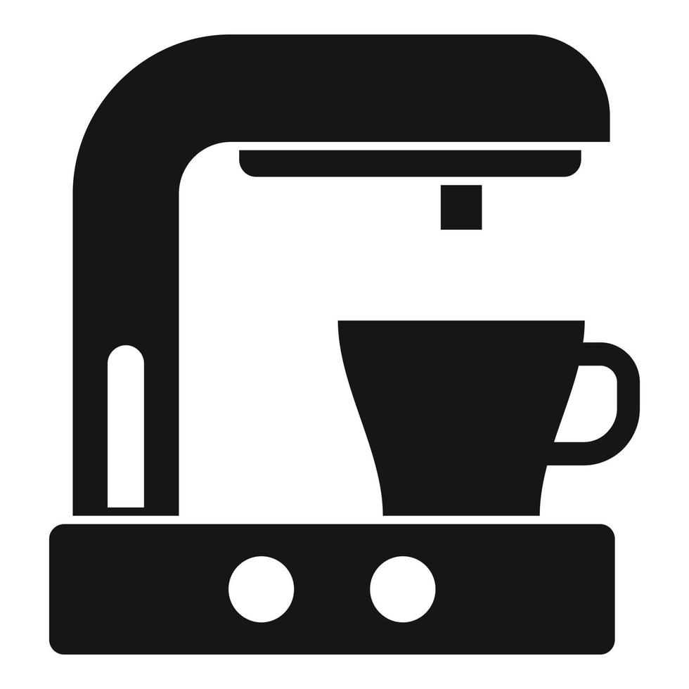 koffie machine icoon, gemakkelijk stijl vector