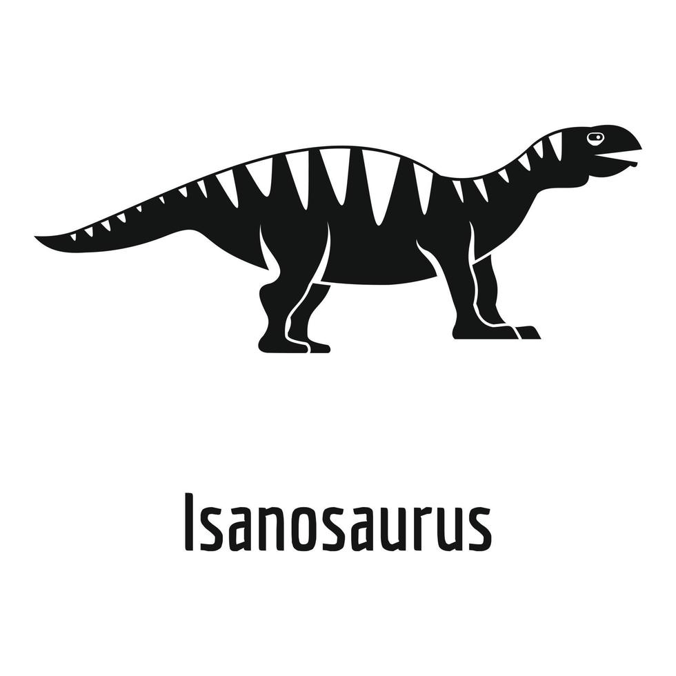 isanosaurus icoon, gemakkelijk stijl. vector