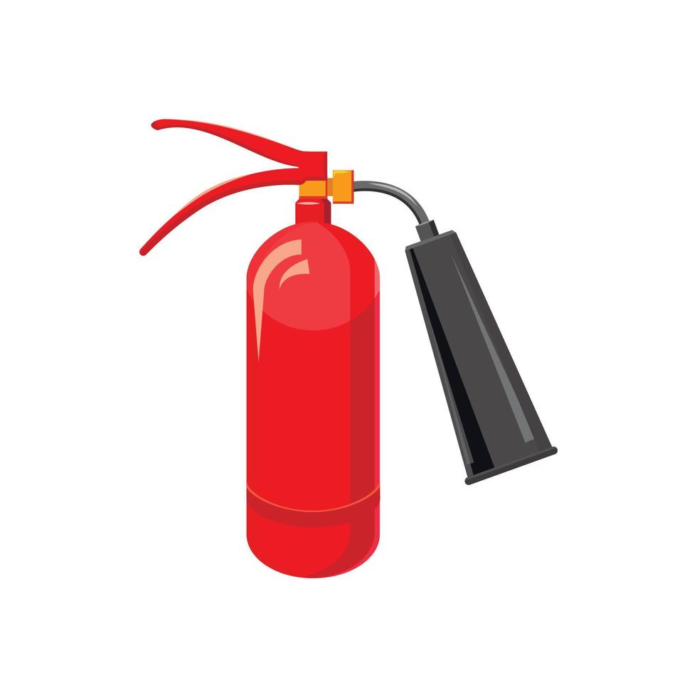 brand brandblusser icoon, tekenfilm stijl vector