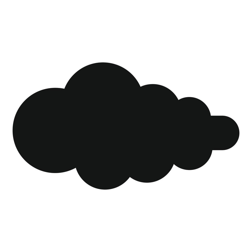 wolk met neerslag icoon, gemakkelijk stijl. vector
