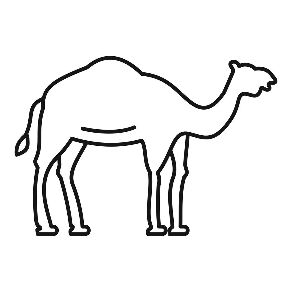 Egypte kameel icoon, schets stijl vector