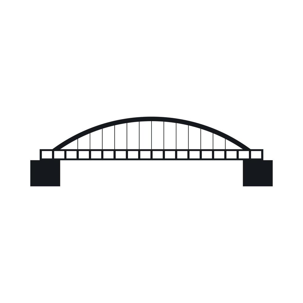 brug icoon, gemakkelijk stijl vector