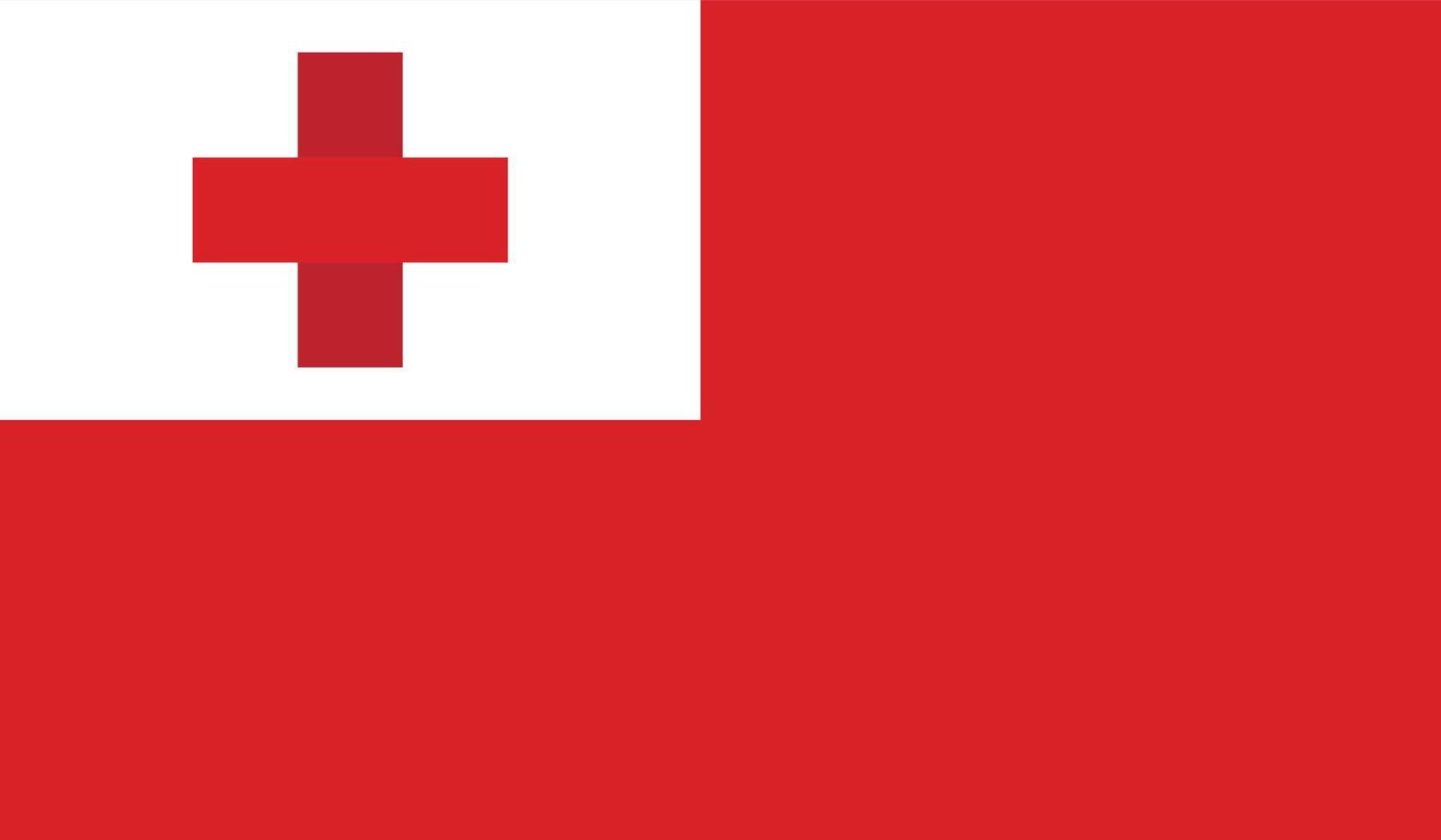 Tonga vlag beeld vector