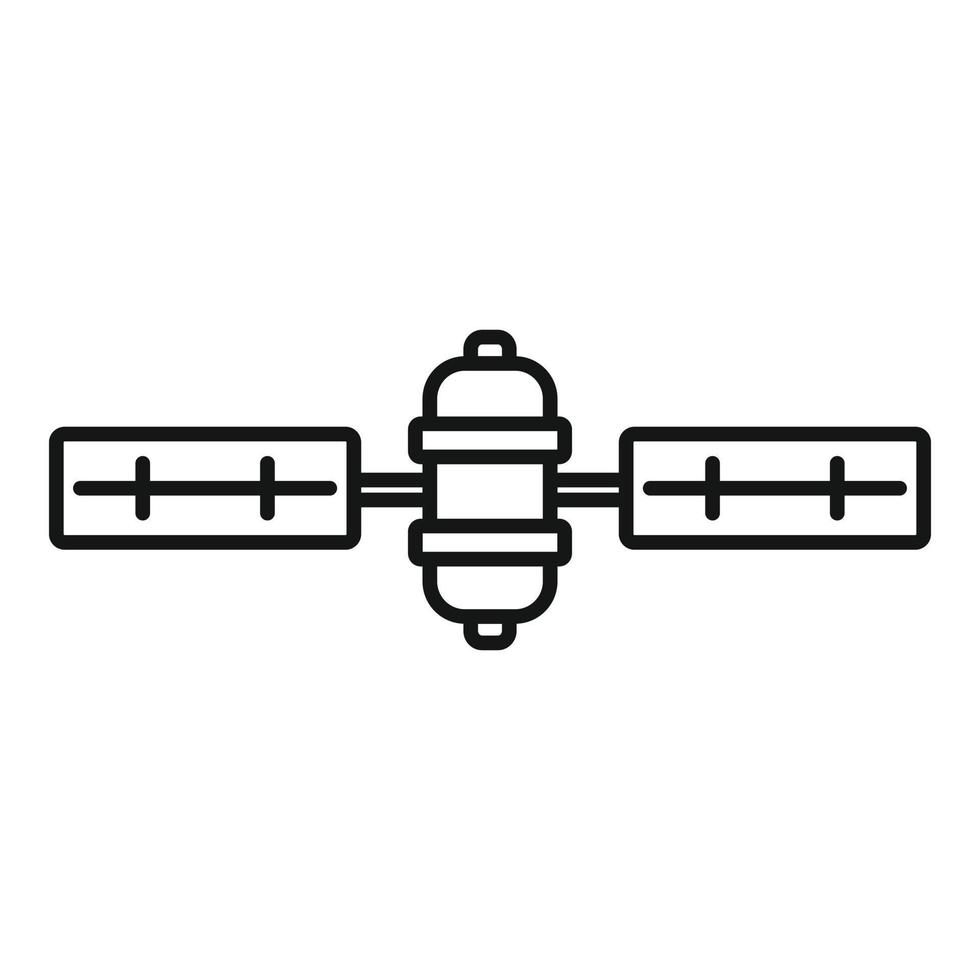 signaal satelliet icoon, schets stijl vector