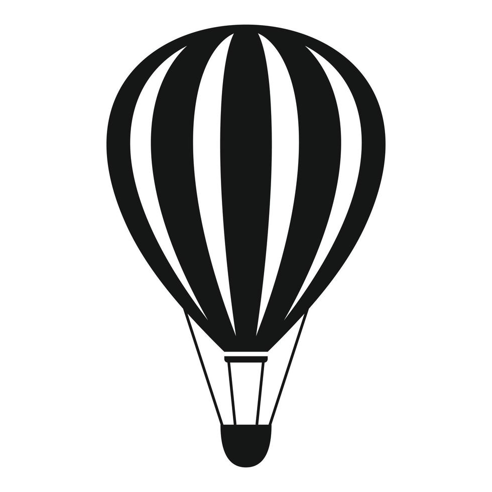 vrijheid lucht ballon icoon, gemakkelijk stijl vector