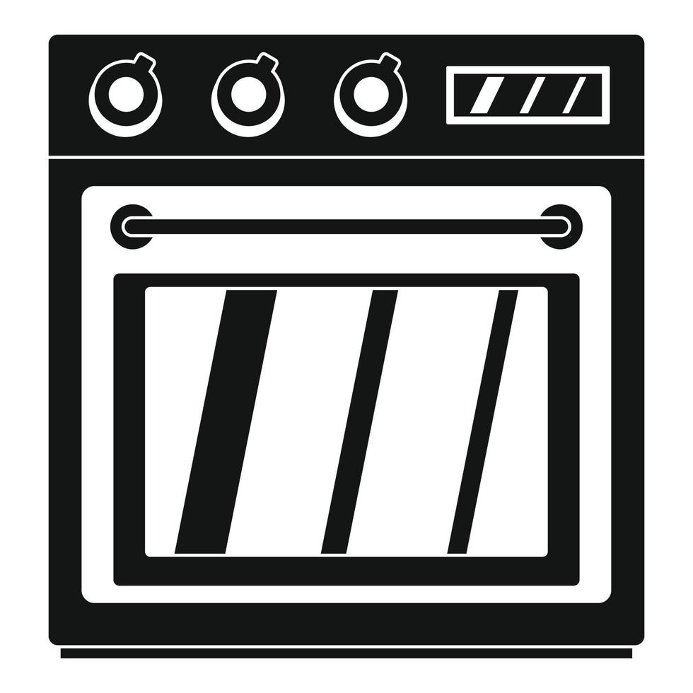 elektrisch oven icoon, gemakkelijk stijl vector