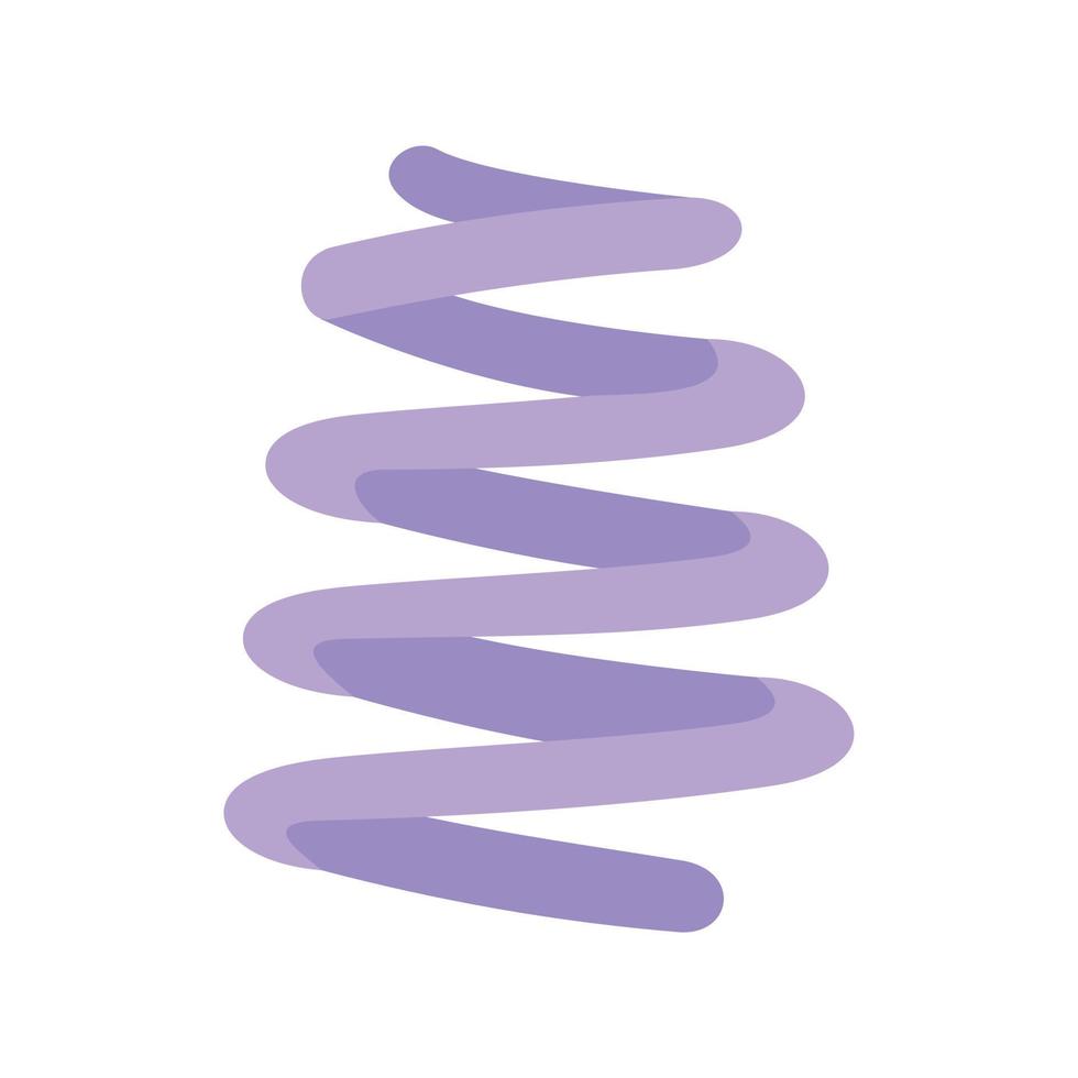 spiraal spoel icoon, vlak stijl vector