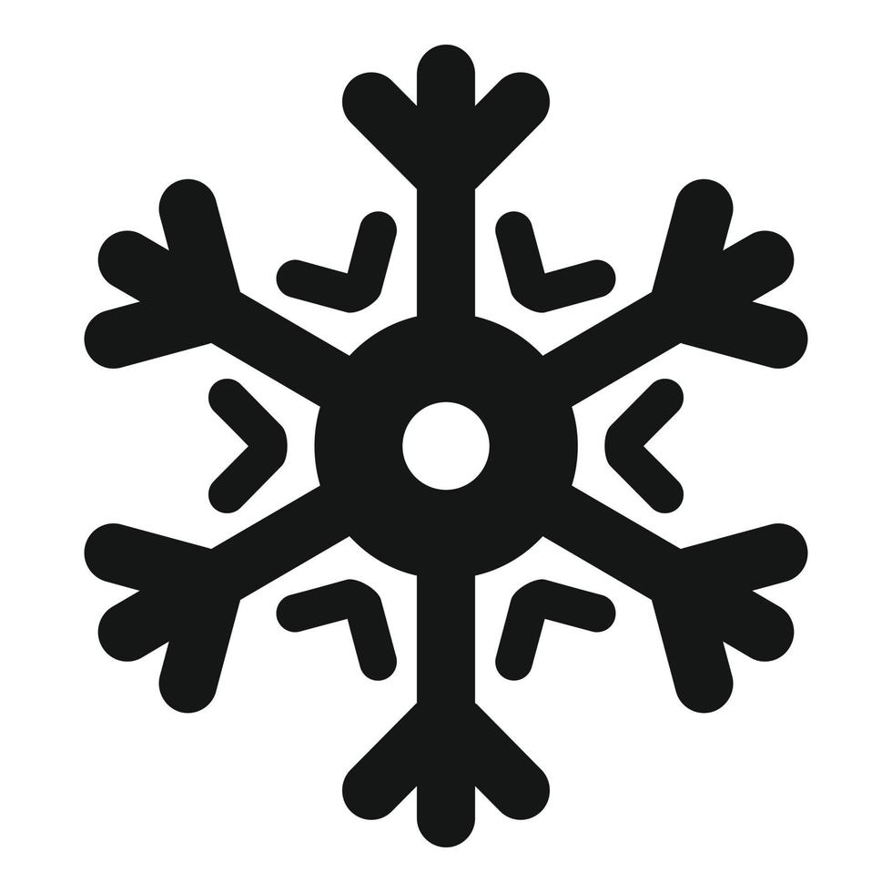 sier- sneeuwvlok icoon, gemakkelijk stijl vector