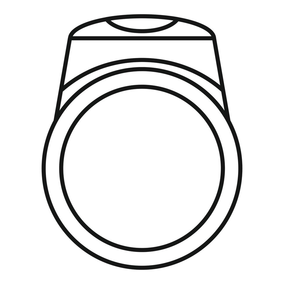 ring icoon, schets stijl vector