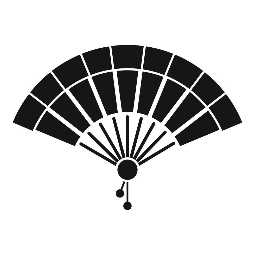Japan hand- ventilator icoon, gemakkelijk stijl vector
