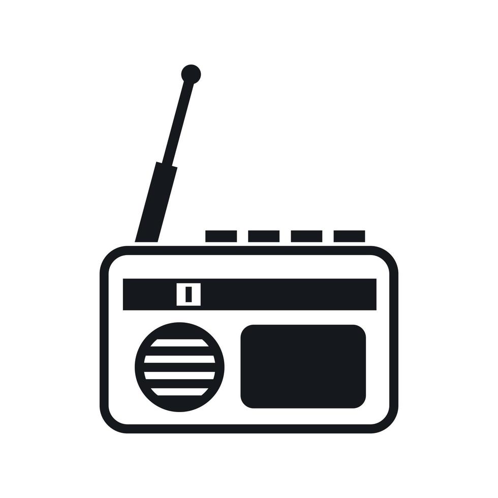 radio icoon, gemakkelijk stijl vector