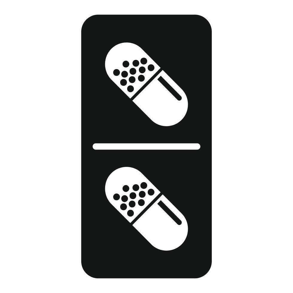 modern antibiotica capsule icoon, gemakkelijk stijl vector