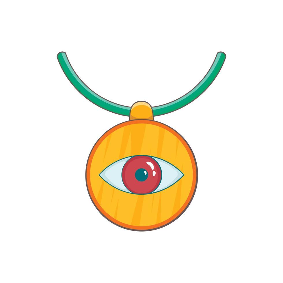 amulet tegen de onheil oog icoon, tekenfilm stijl vector
