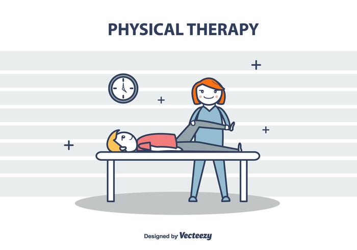 Fysiotherapie Vector Illustration
