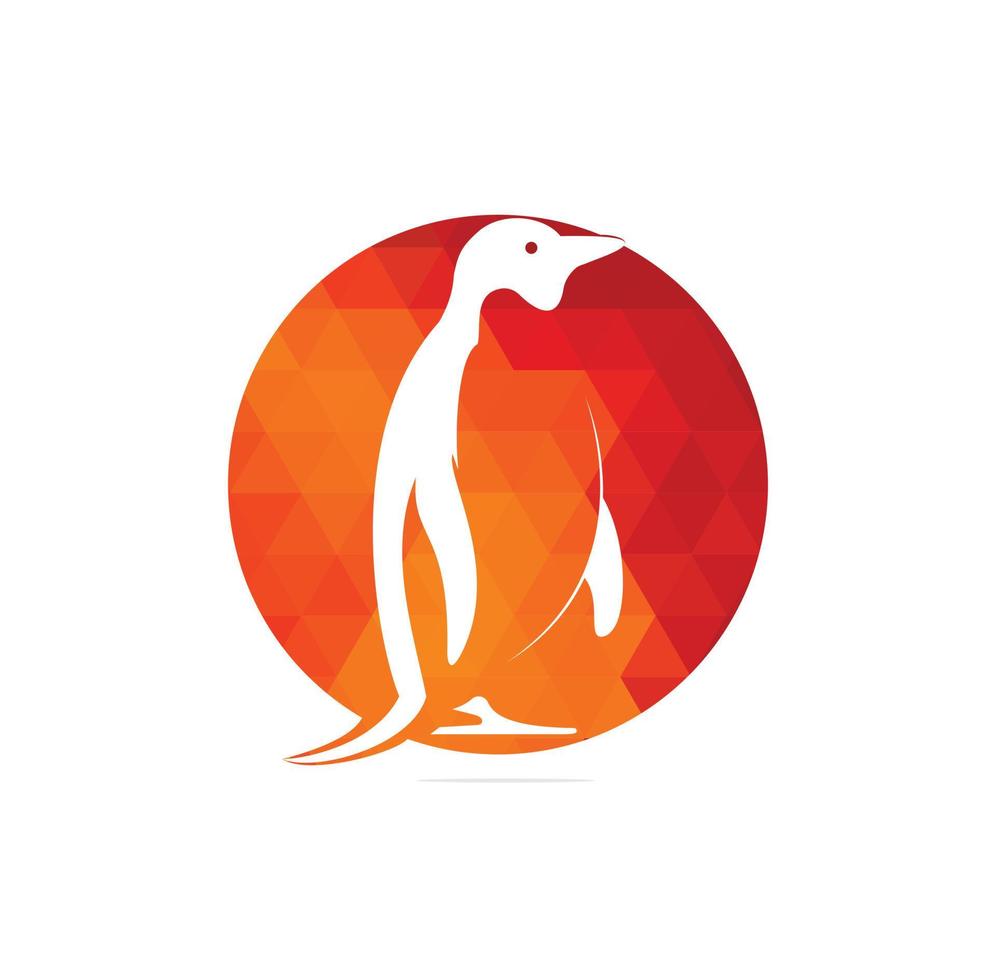 creatief pinguïn logo sjabloon vector icoon illustratie ontwerp