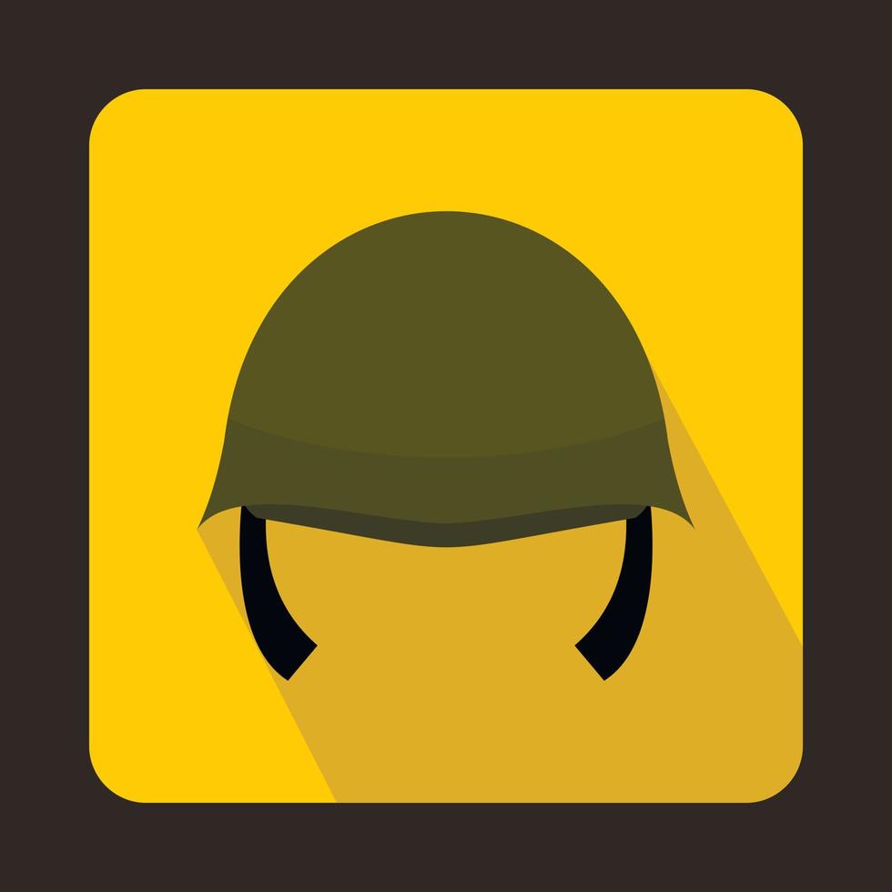 leger helm icoon, vlak stijl vector