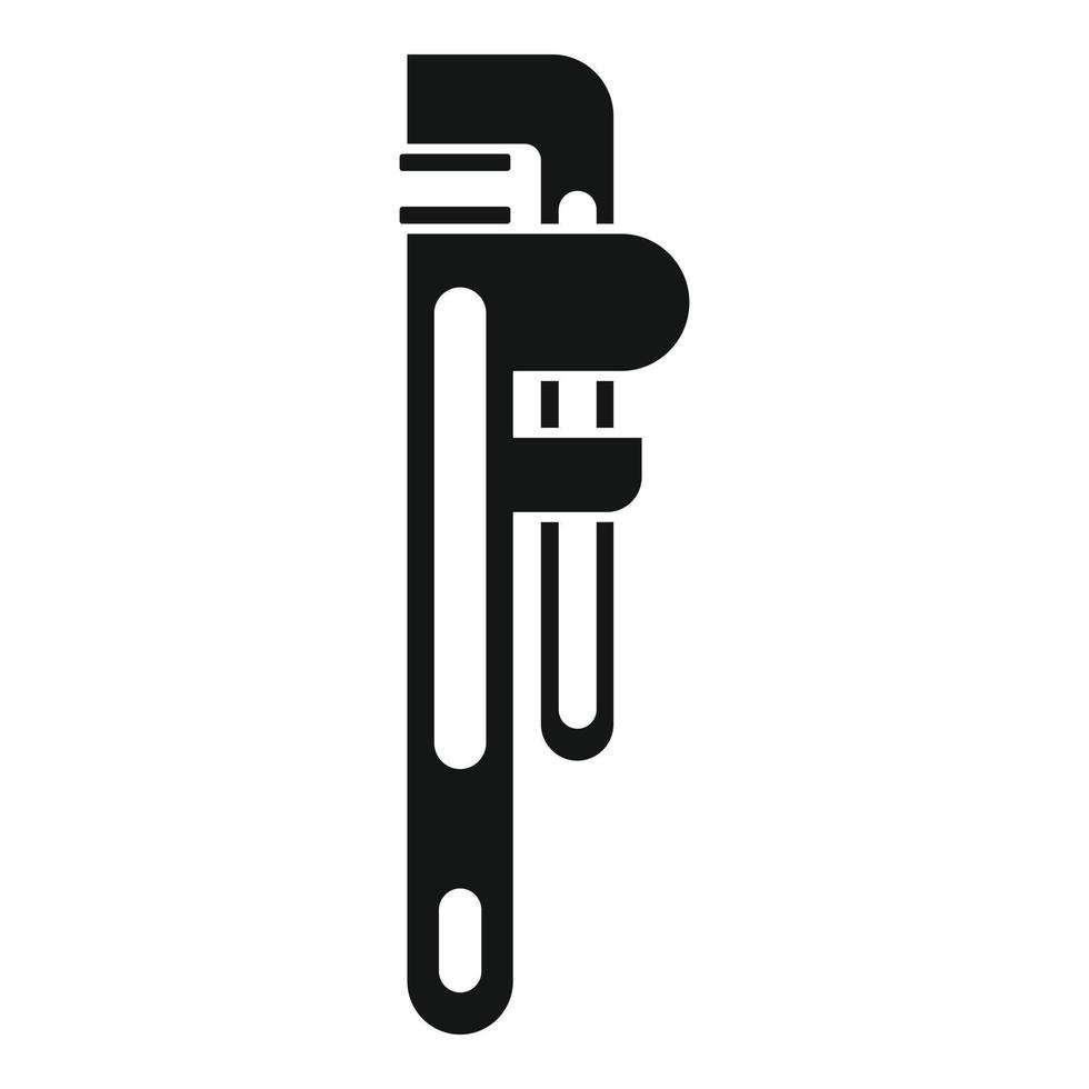 onderhoud moersleutel icoon, gemakkelijk stijl vector