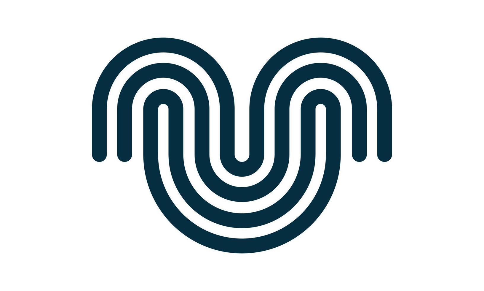abstract lijn Golf logo icoon vector