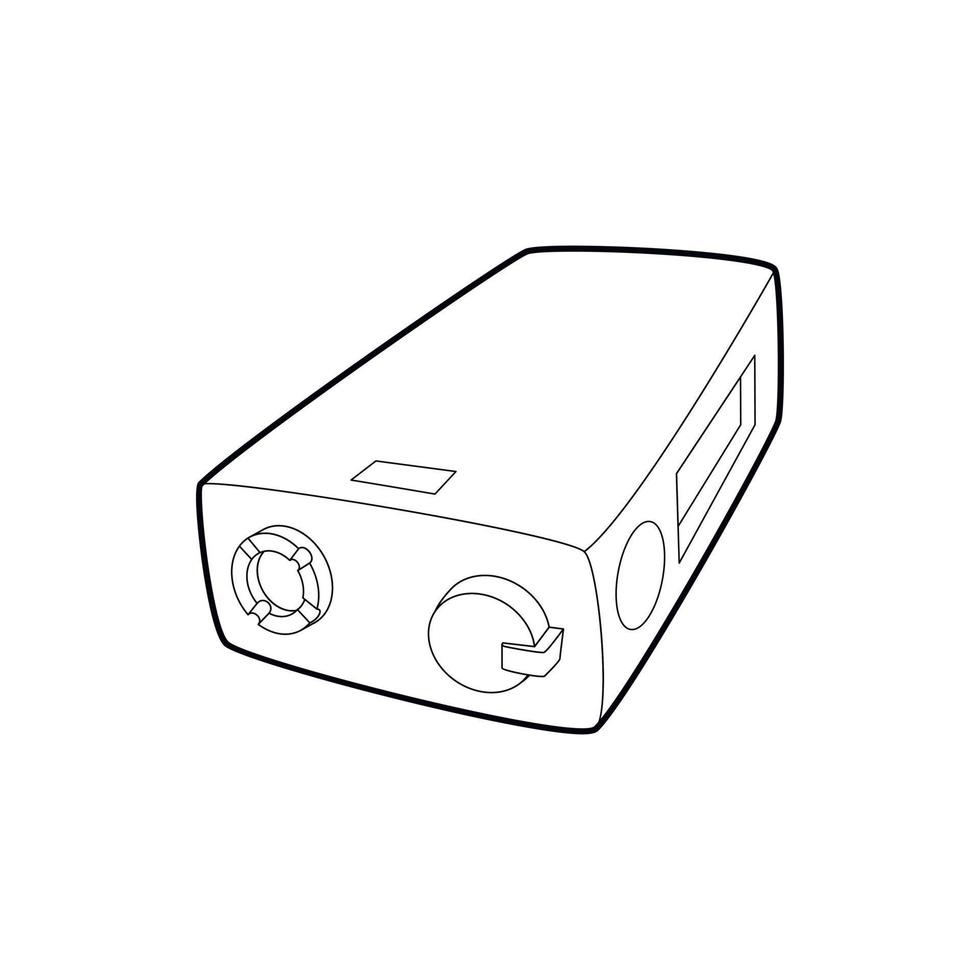 elektronisch sigaret oplader icoon, schets stijl vector