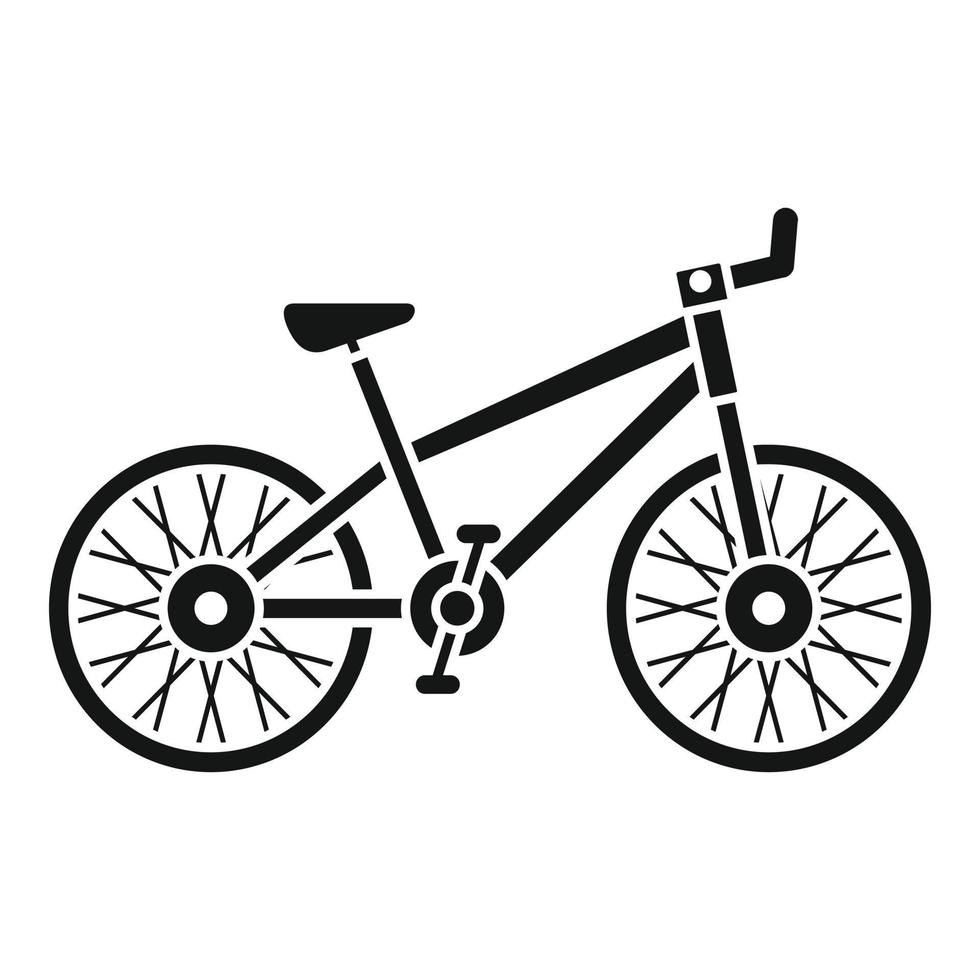 berg fiets icoon, gemakkelijk stijl vector