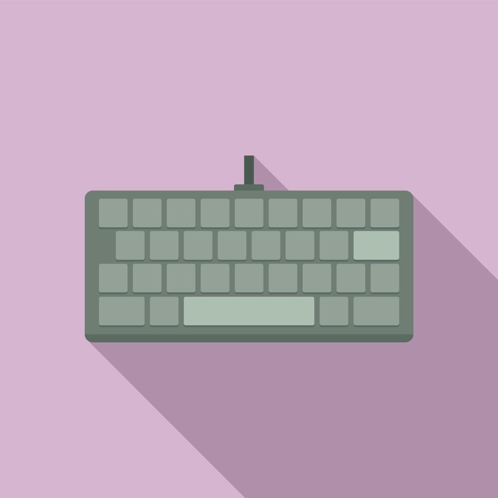 computer toetsenbord icoon, vlak stijl vector