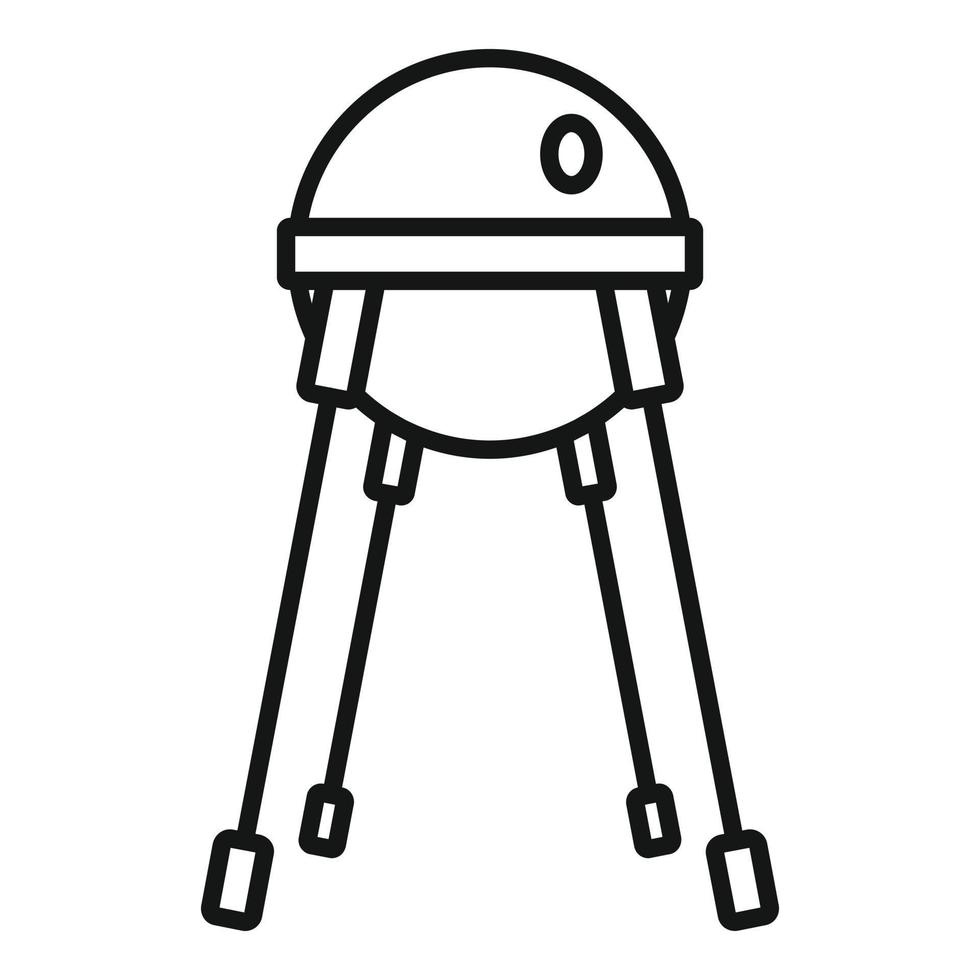 ruimte capsule icoon, schets stijl vector