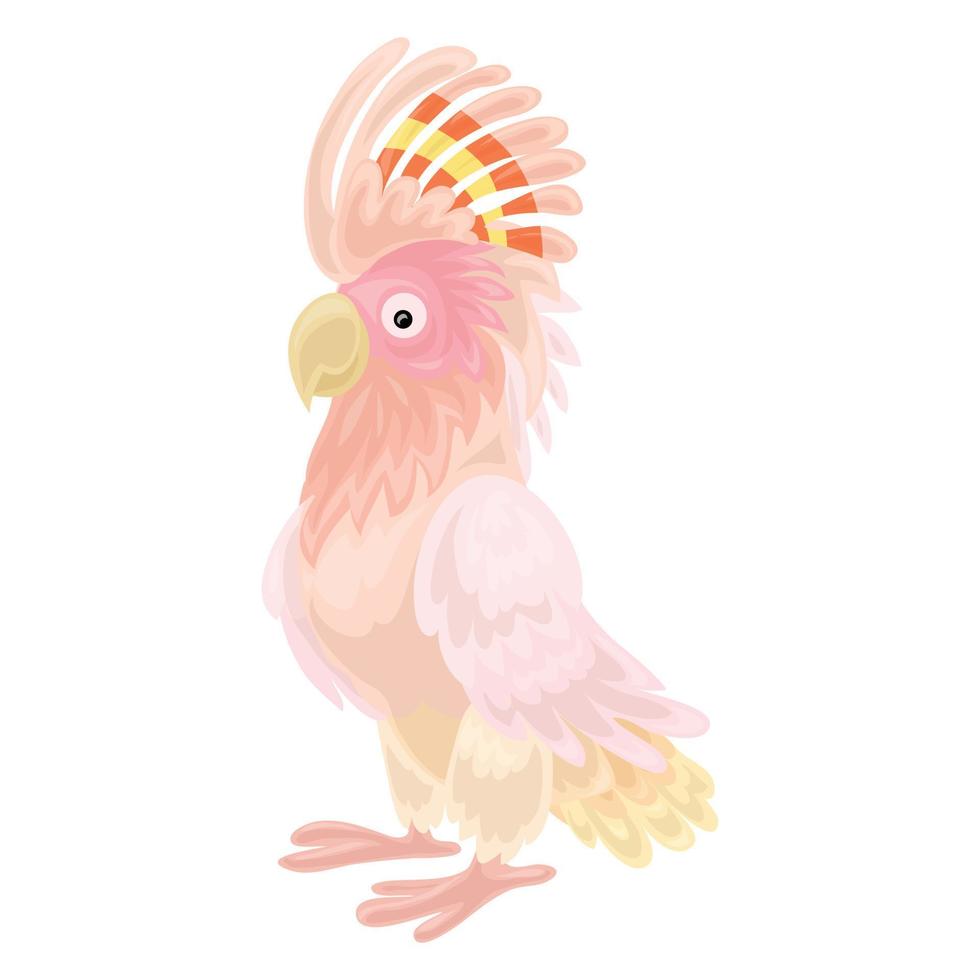 papegaai icoon, tekenfilm stijl vector