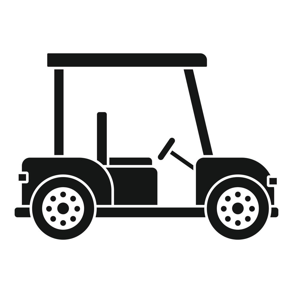 golf auto icoon, gemakkelijk stijl vector