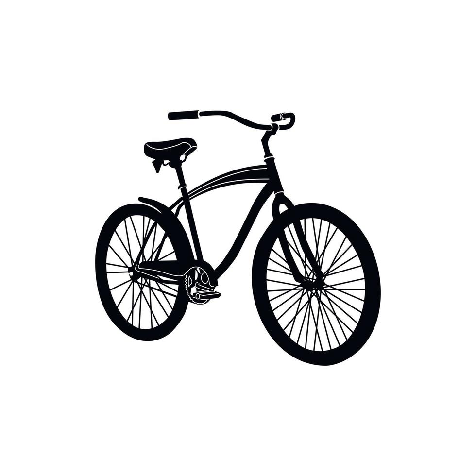 fiets icoon, gemakkelijk stijl vector