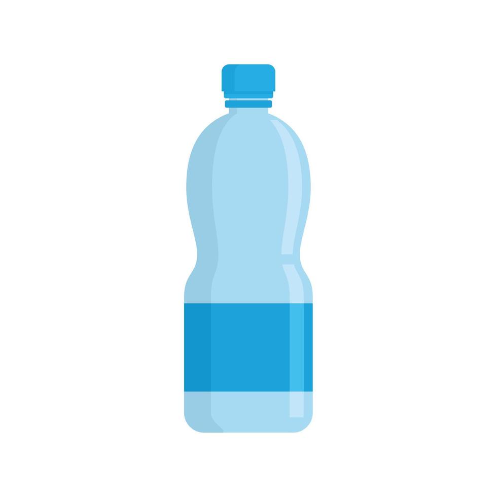 water fles icoon, vlak stijl vector