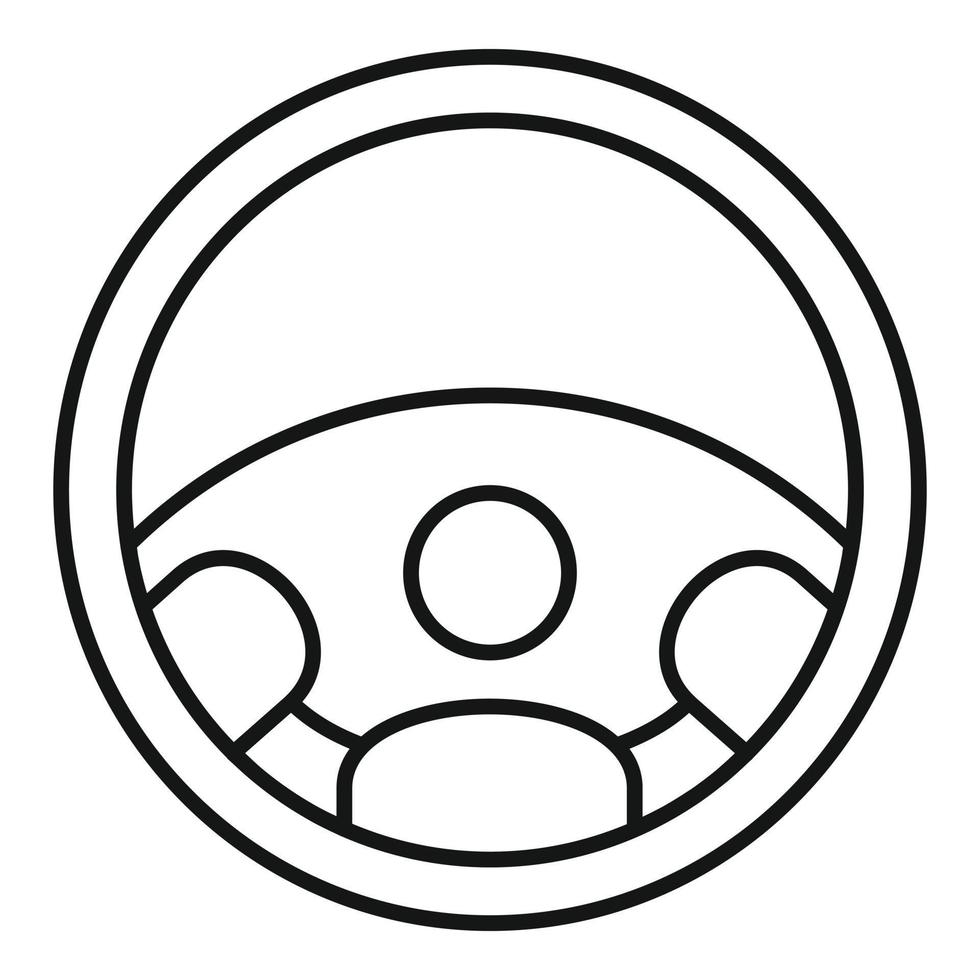auto stuurinrichting wiel icoon, schets stijl vector