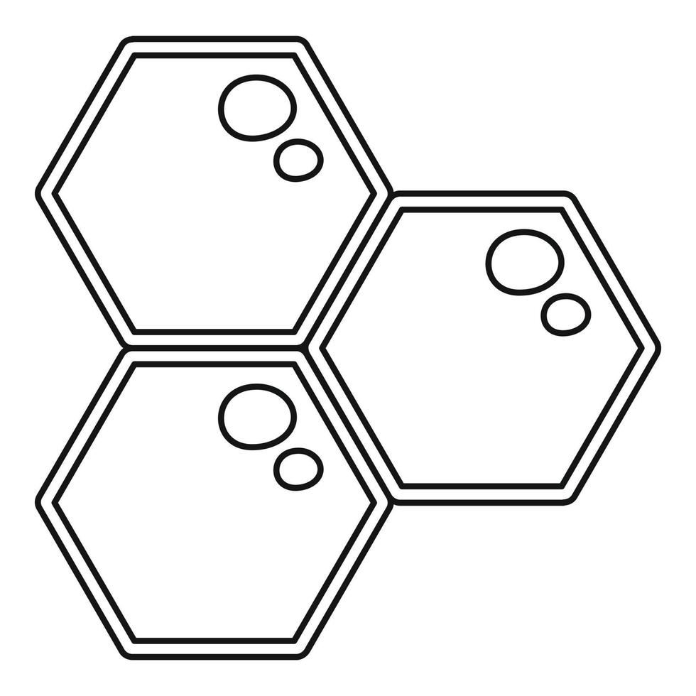 honing kam icoon, schets stijl vector