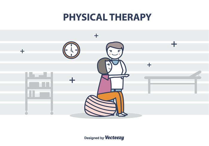 Gratis Fysiotherapeut Vector Illustration