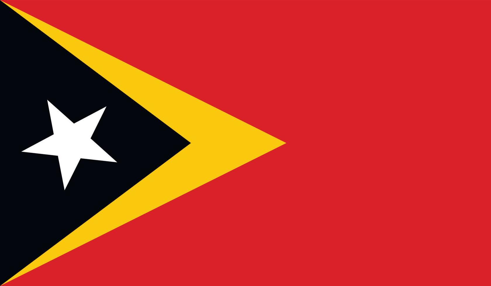 oosten- Timor vlag beeld vector