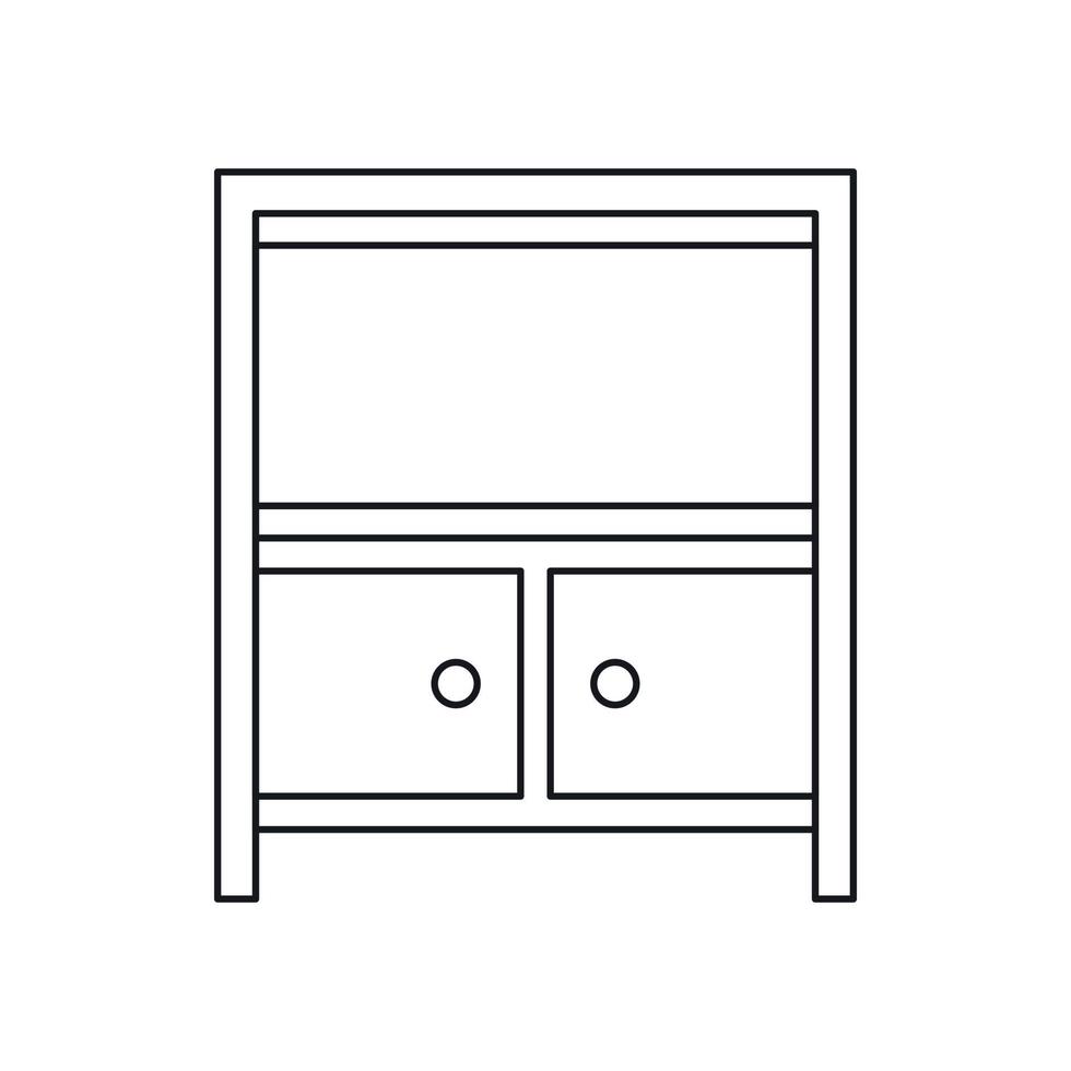 kabinet opslagruimte icoon, schets stijl vector