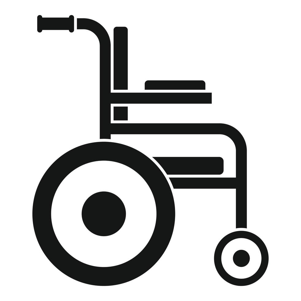 medisch rolstoel icoon, gemakkelijk stijl vector
