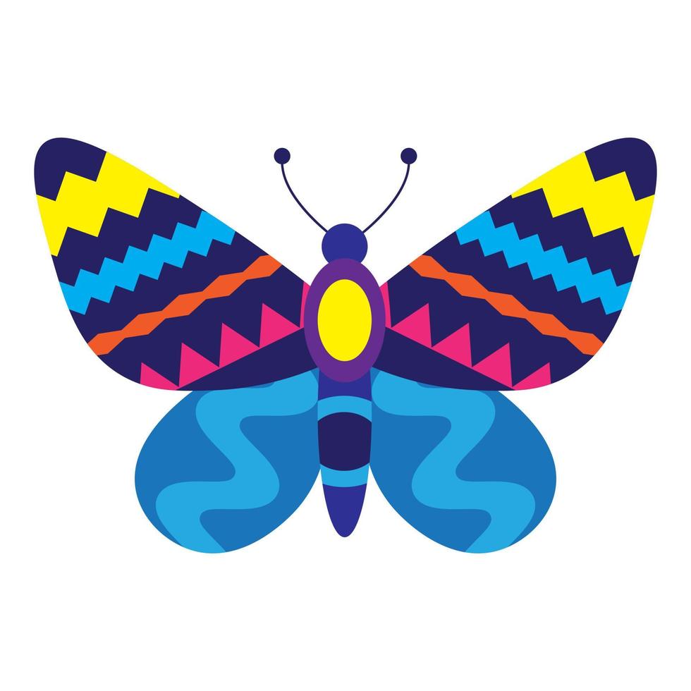 kleurrijk vector vlinder, klem kunst illustratie