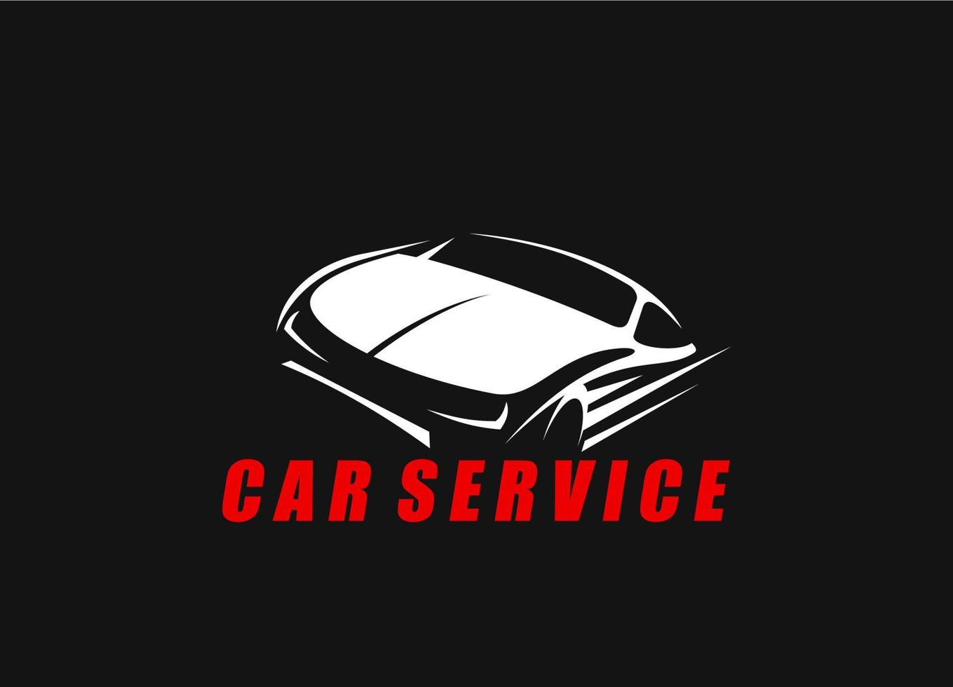 auto onderhoud, auto reparatie of automotive garage icoon vector