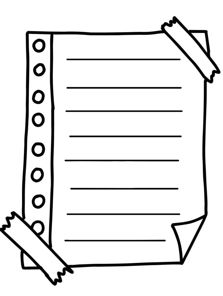 afdrukken ontwerp hand- getrokken illustratie schets notitieboekje etiketten vector