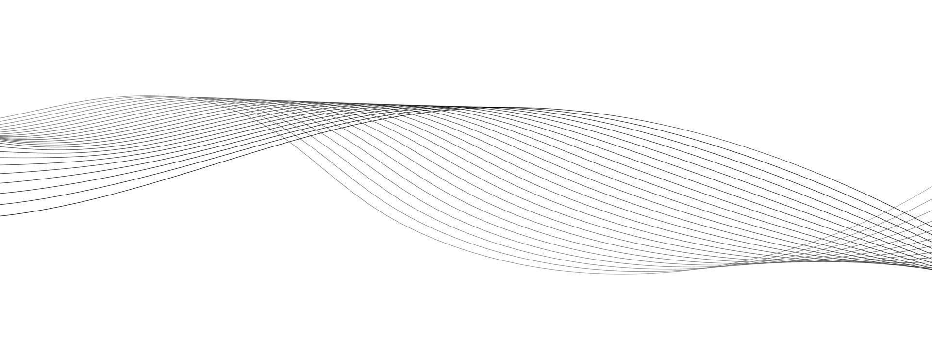dun lijn golvend abstract vector achtergrond. kromme Golf naadloos patroon.