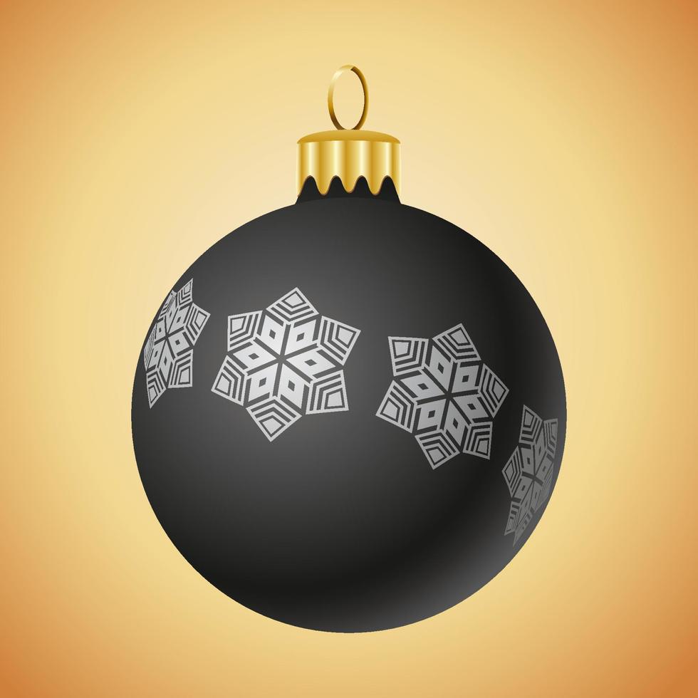 Kerstmis ornament illustratie geïsoleerd. Kerstmis boom glimmend snuisterij illustratie. Kerstmis matte decoratie vector